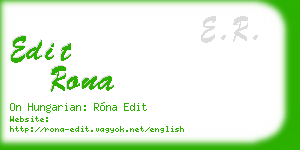 edit rona business card